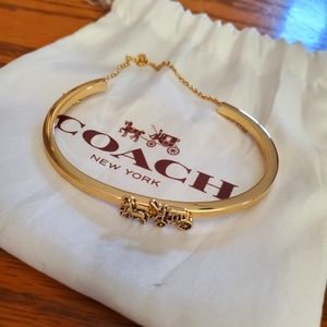 Coach chained cuff bracelet